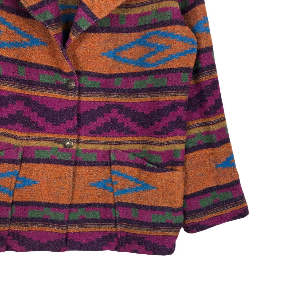 Japanese Brand 📌Native Navajo Aztec Design Chimayo Pull Over Jacket Ranch Size US S / EU 44-46 / 1 - 6 Thumbnail