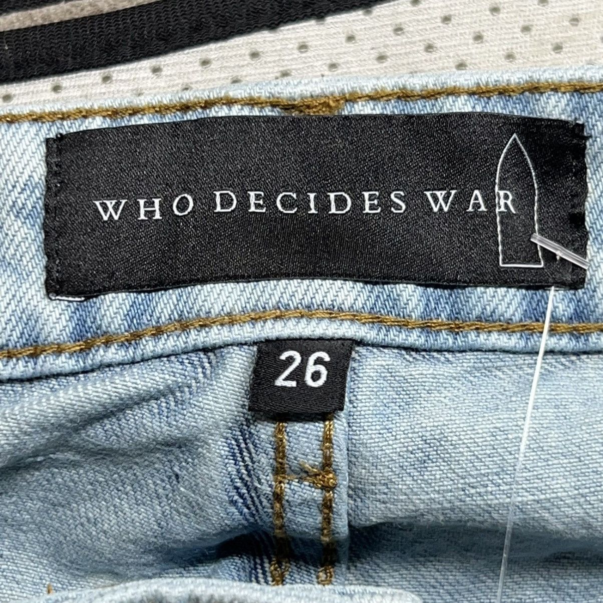 Who Decides War Who Decides War Extended Hem Embroidered Denim Size US 26 / EU 42 - 9 Thumbnail