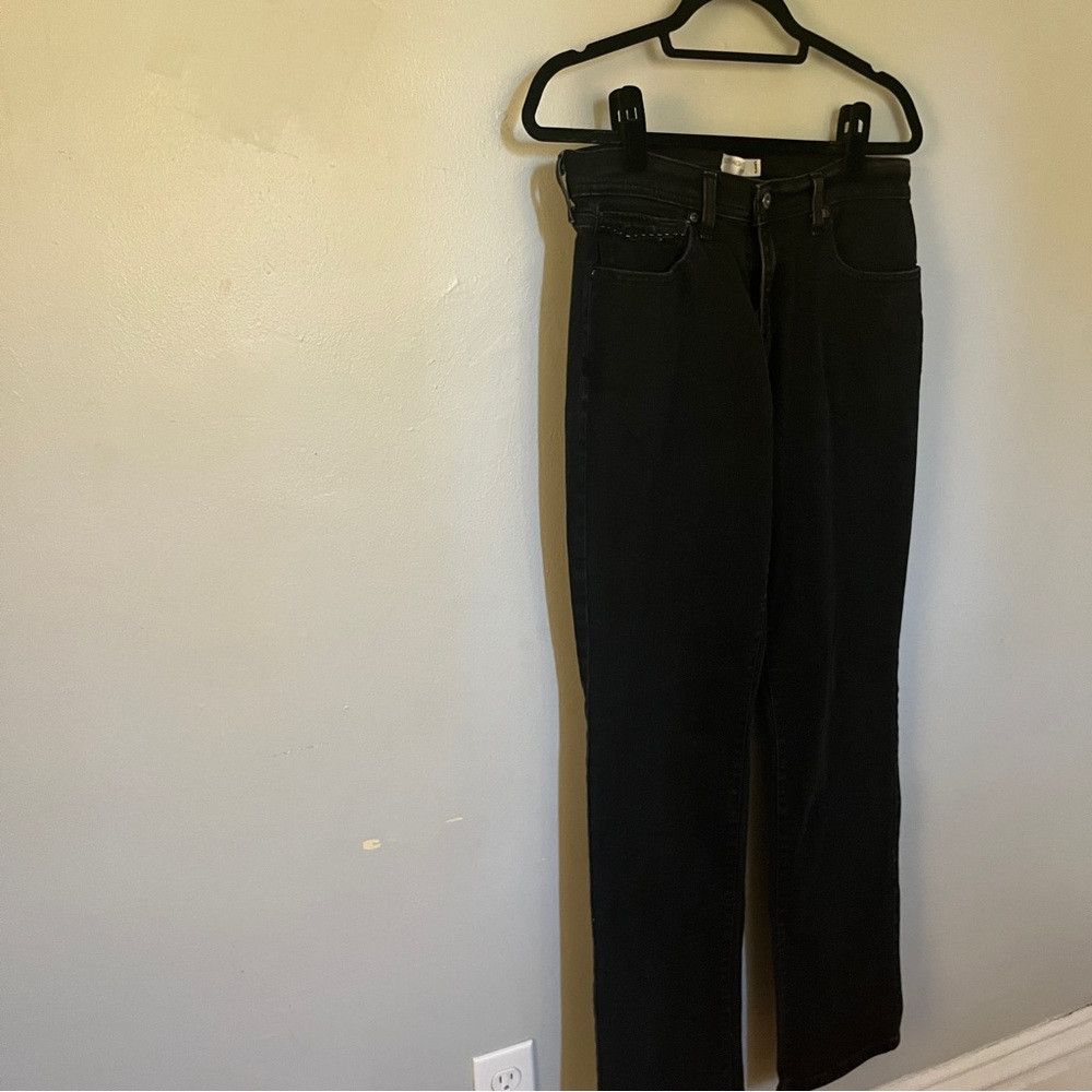 Levi's Levi’s Classic Straight Leg Fit 505 Denim Jeans Black Size 8 Size 28" / US 6 / IT 42 - 2 Thumbnail