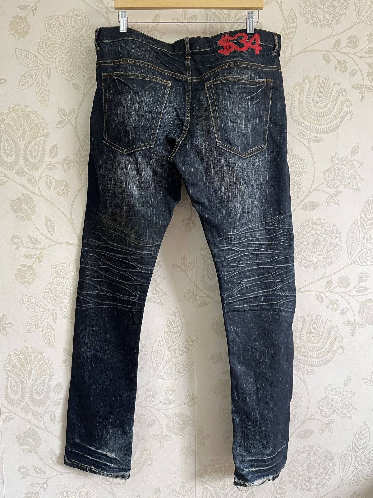 Swagger Acid Wash Faded Black Swagger Buttons Denim Size US 34 / EU 50 - 25 Thumbnail