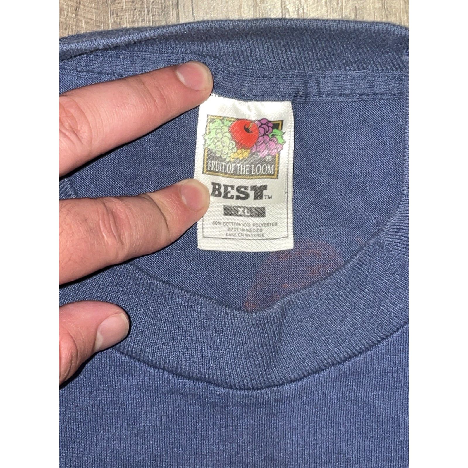 Fruit Of The Loom VINTAGE Lonestar T Shirt XL Steakhouse And Saloon Navy Blue Unisex Graphic Tee 1990s Retro Blue XL Size US XL / EU 56 / 4 - 3 Thumbnail