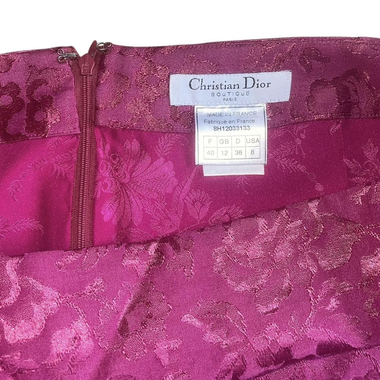 Dior Vintage 1998 A/W by John Galliano Floral Skirt Size 32" / US 10 / IT 46 - 4 Thumbnail
