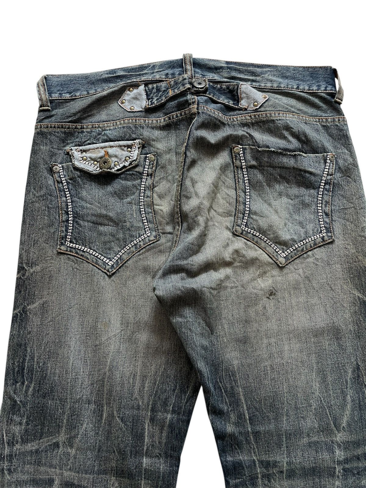 Japanese Brand × Vintage OFFER!!Vintage Rare Design Japanese Brand Baggy Jeans Size US 36 / EU 52 - 4 Thumbnail