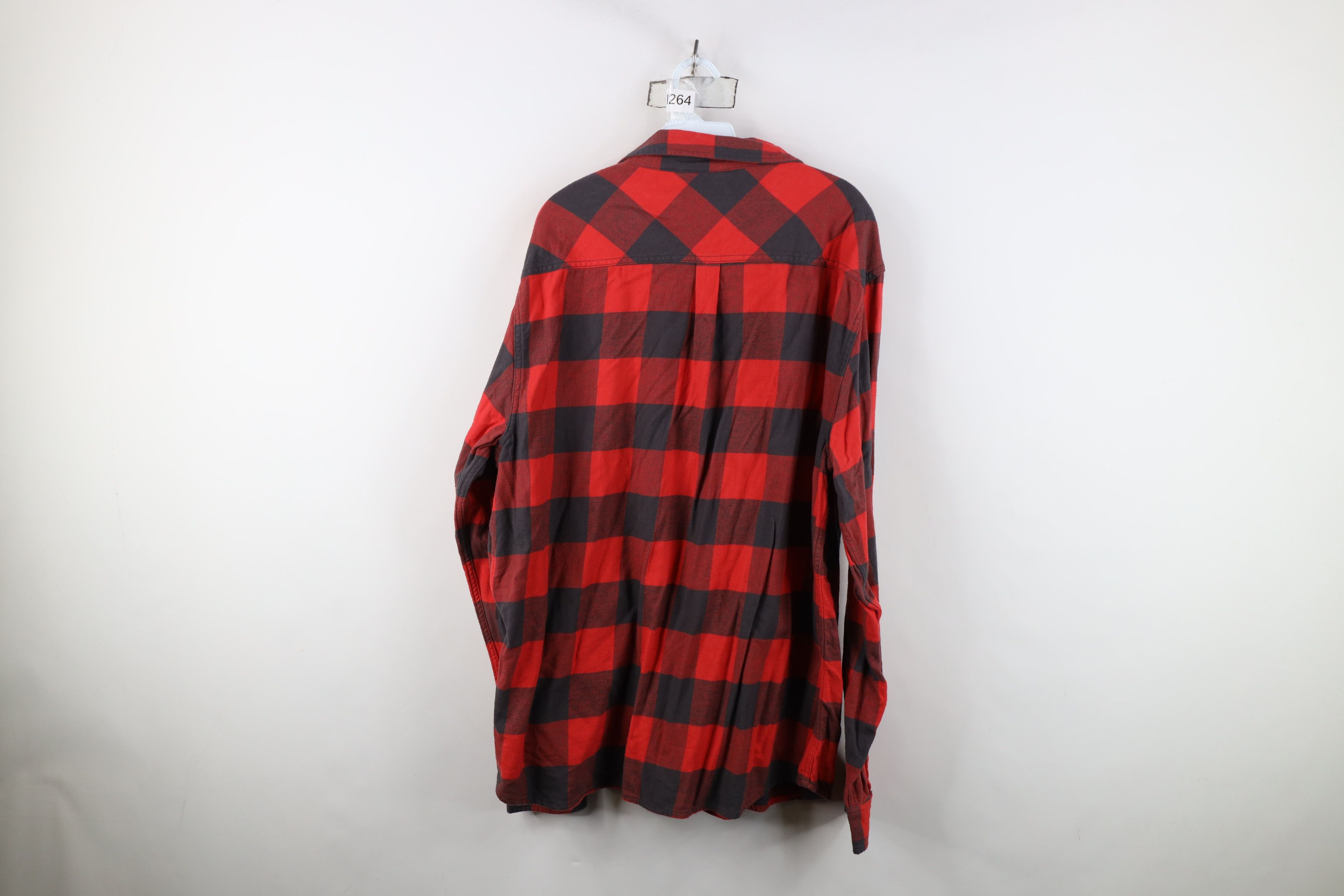 Vintage Vintage 90s Streetwear Flannel Collared Button Shirt Plaid Size US XXL / EU 58 / 5 - 11 Thumbnail