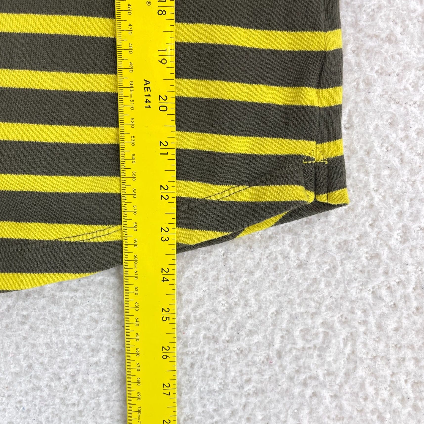 Talbots Talbots Petites Shirt Womens PL Yellow Striped Long Sleeve Pullover Knit Shirt Size L / US 10 / IT 46 - 7 Thumbnail