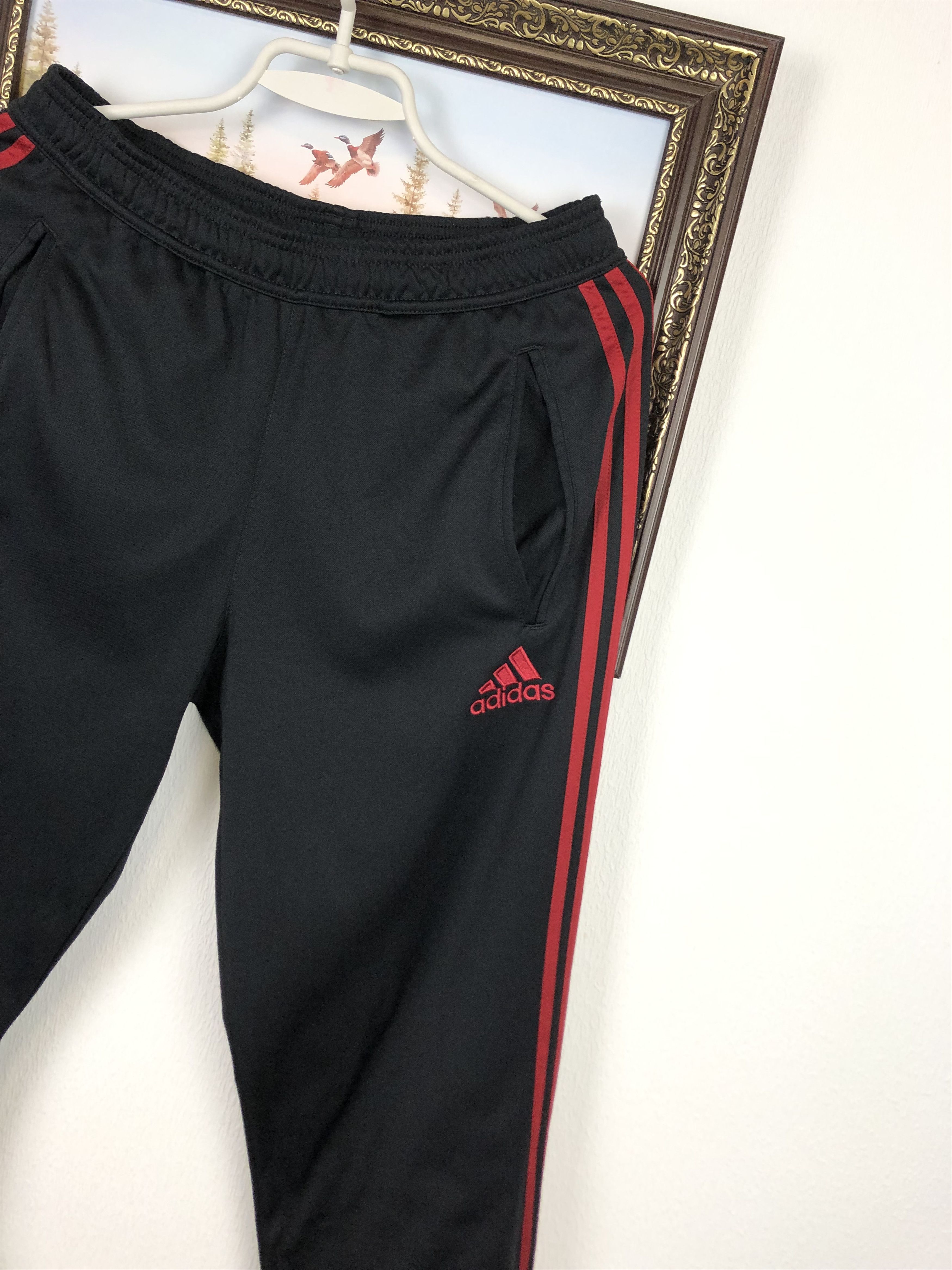 Adidas Vintage Adidas AC Milan Football Sweatpants Soccer Pants Size US 30 / EU 46 - 2 Thumbnail