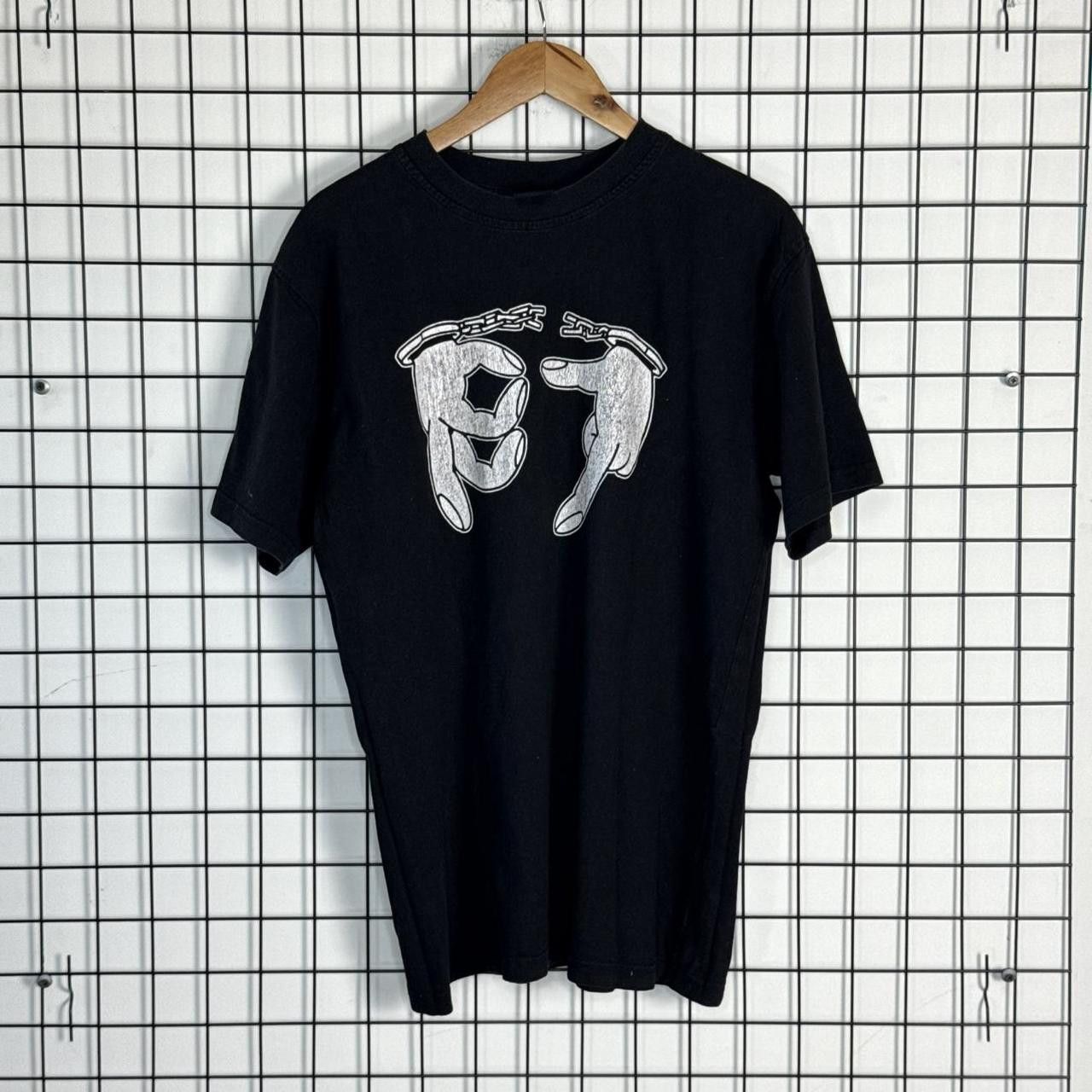 Vintage 187 Strassbande T shirt Hip Hop Band Vintage Size US L / EU 52-54 / 3 - 1 Thumbnail