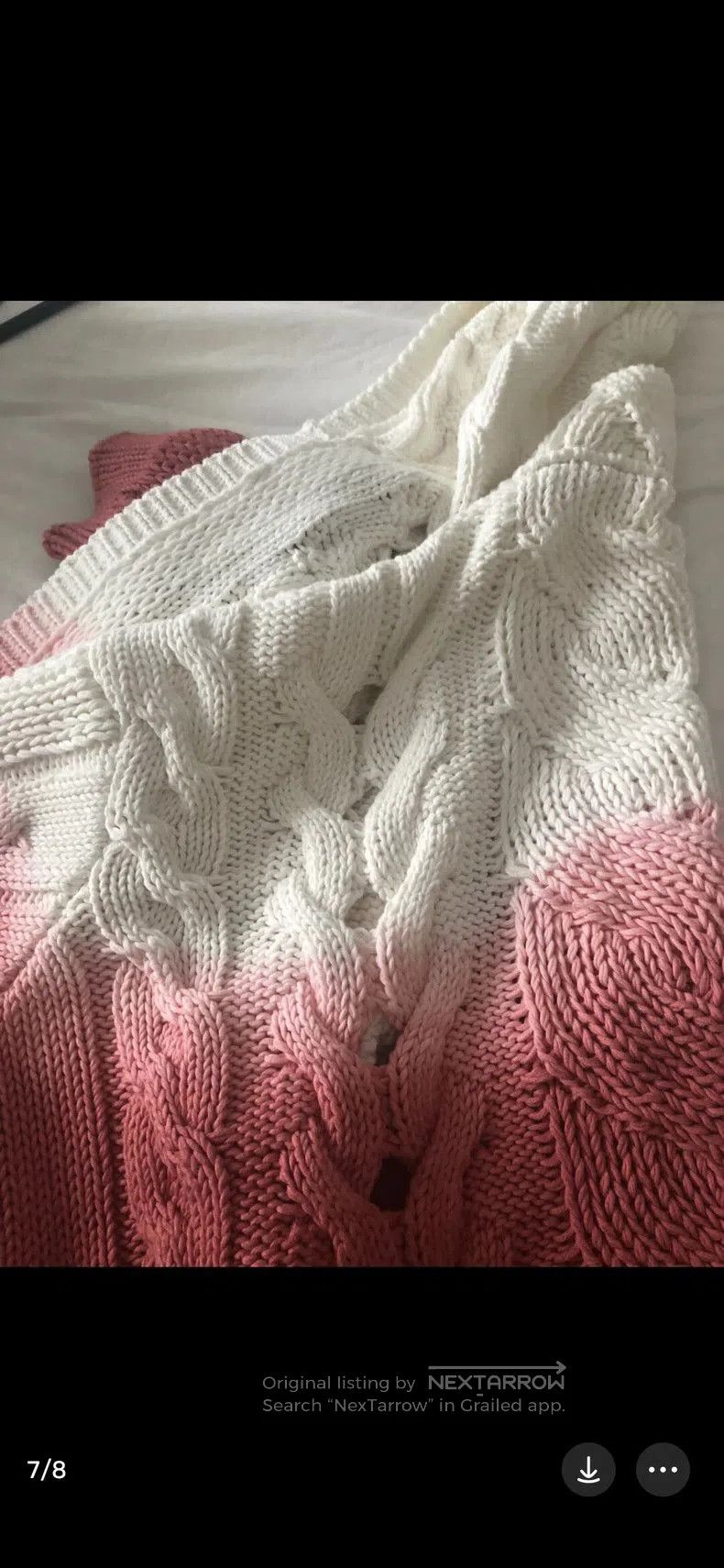 Saint Laurent Paris Saint Laurent Gradient Pink Hooded Cardigan. Size M / US 6-8 / IT 42-44 - 8 Thumbnail