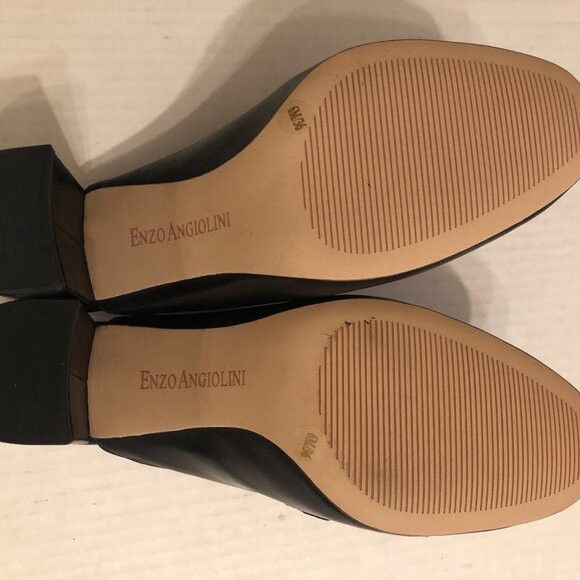 Other ENZO ANGIOLINI WOMEN'S NEW BLACK LEATHER MULES SIZE: 6M Size US 6 / IT 36 - 5 Thumbnail