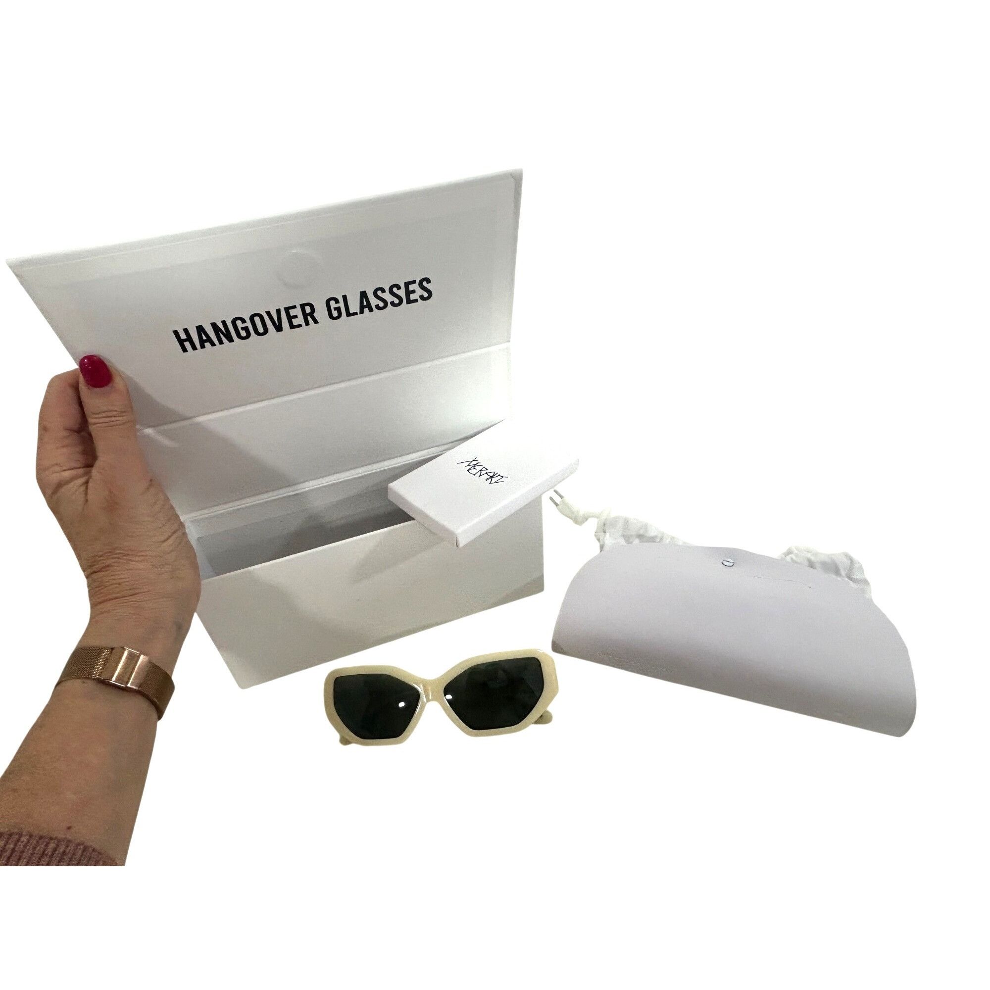 Other Meraki Hangover Glasses Cream Green Fashion Sunglasses Faux Size ONE SIZE - 24 Thumbnail