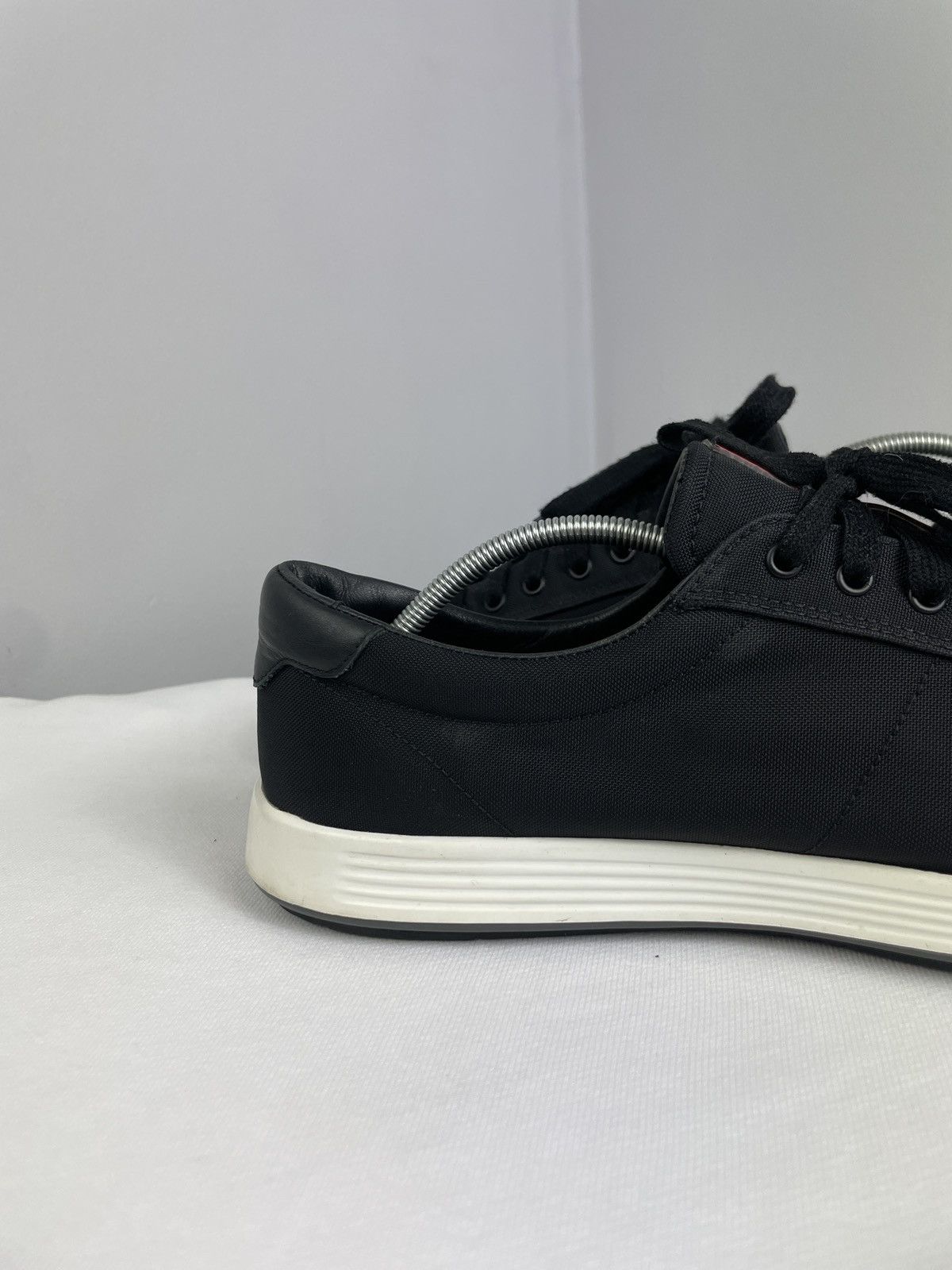 Prada Prada Linea Rossa Black Nylon Sneakers – Vitello Plume Size US 8 / EU 41 - 8 Thumbnail
