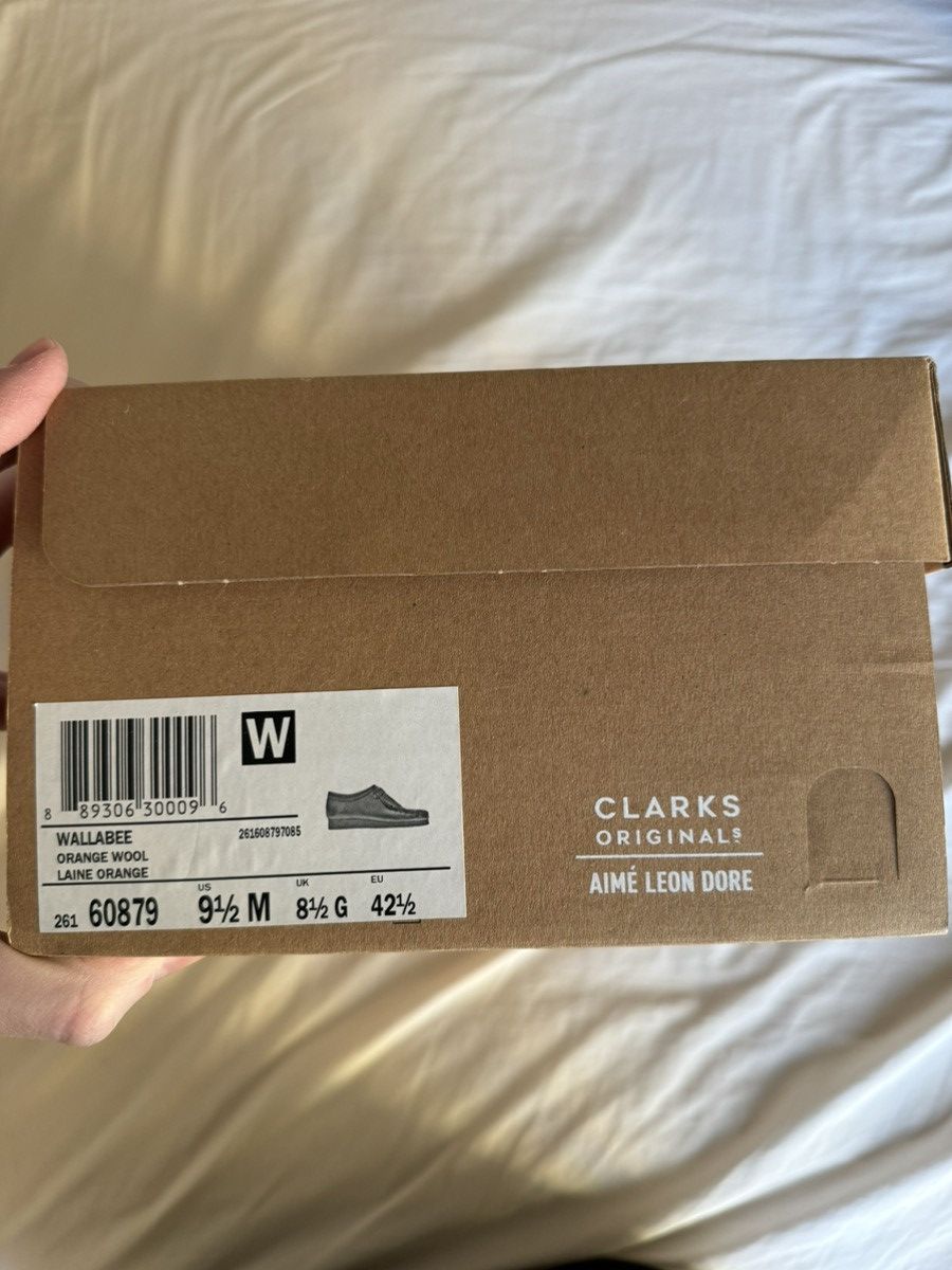 Aime Leon Dore × Clarks Wallabee - Orange Casentino Wool Size US 9.5 / EU 42-43 - 5 Thumbnail