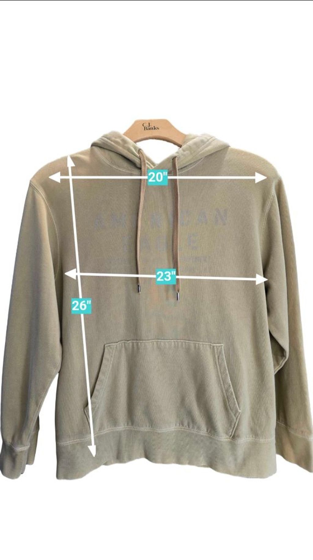 American Eagle Outfitters Women's/ Men's American Eagle Beige Hoodie Size L Size US L / EU 52-54 / 3 - 3 Thumbnail