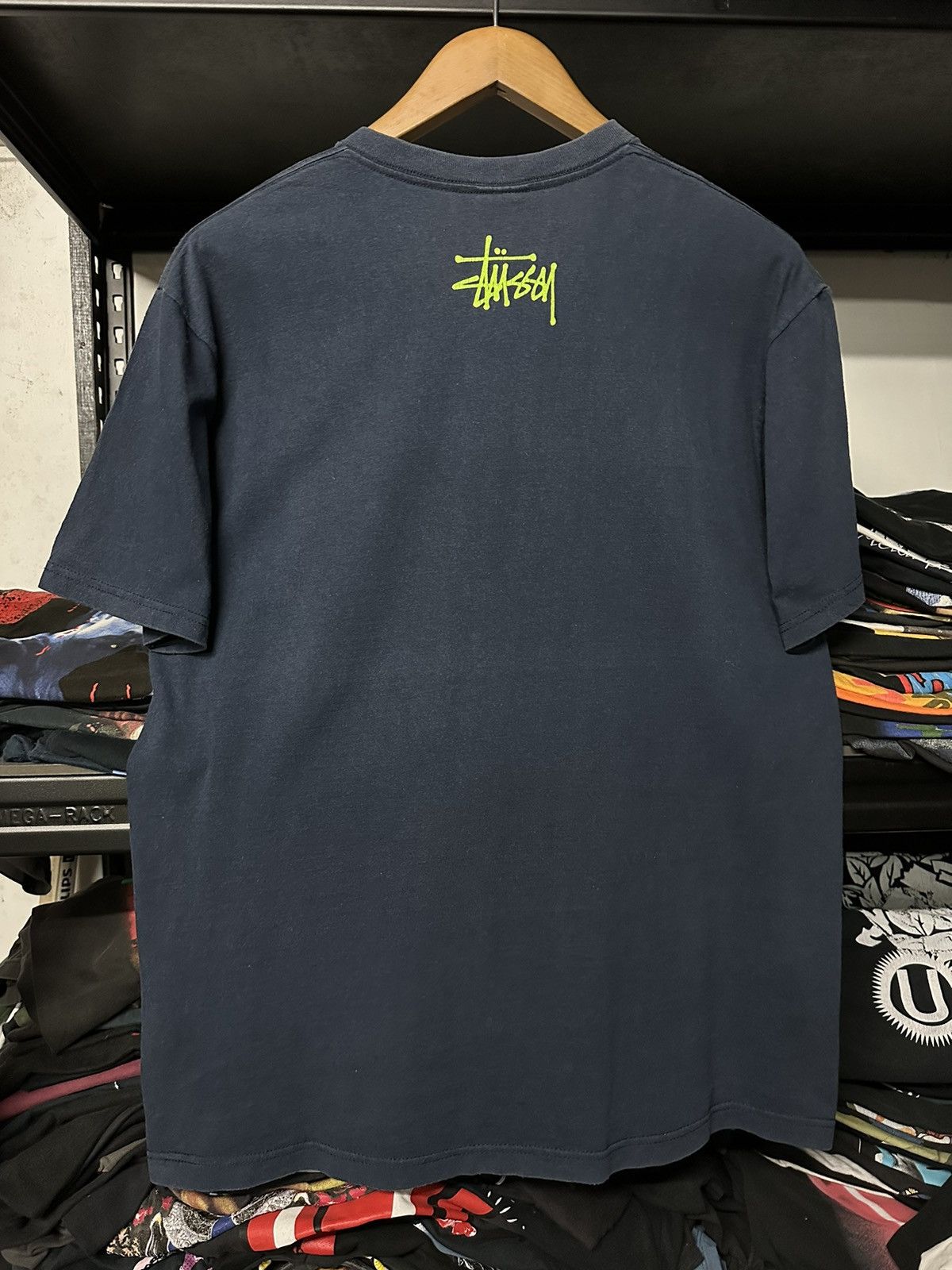 Stussy × Vintage Thrashed Vintage Stussy Fresh Gear Sun Faded Streetwear Tee Size US L / EU 52-54 / 3 - 7 Thumbnail