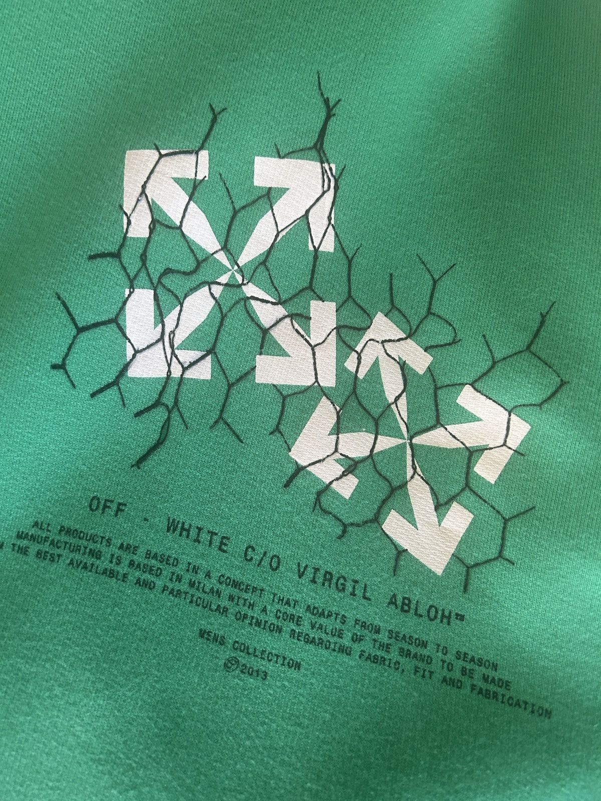 Off-White off-white fences arrows hoodie Virgil Abloh OW SS20 green Size US XL / EU 56 / 4 - 4 Thumbnail