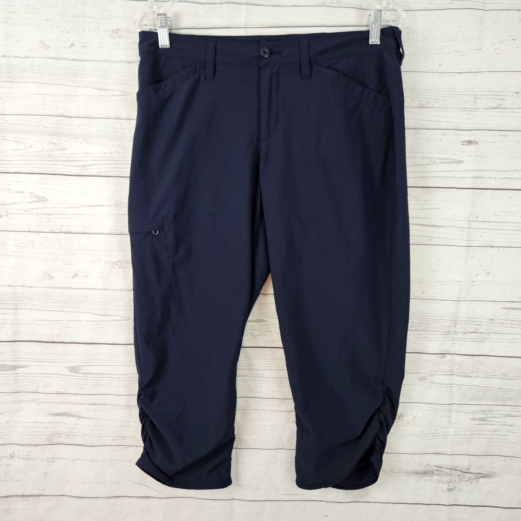 Eddie Bauer Eddie Bauer Womens Cropped Cargo Pants Sz 6 Blue Mid Rise Size 28" / US 6 / IT 42 - 2 Thumbnail