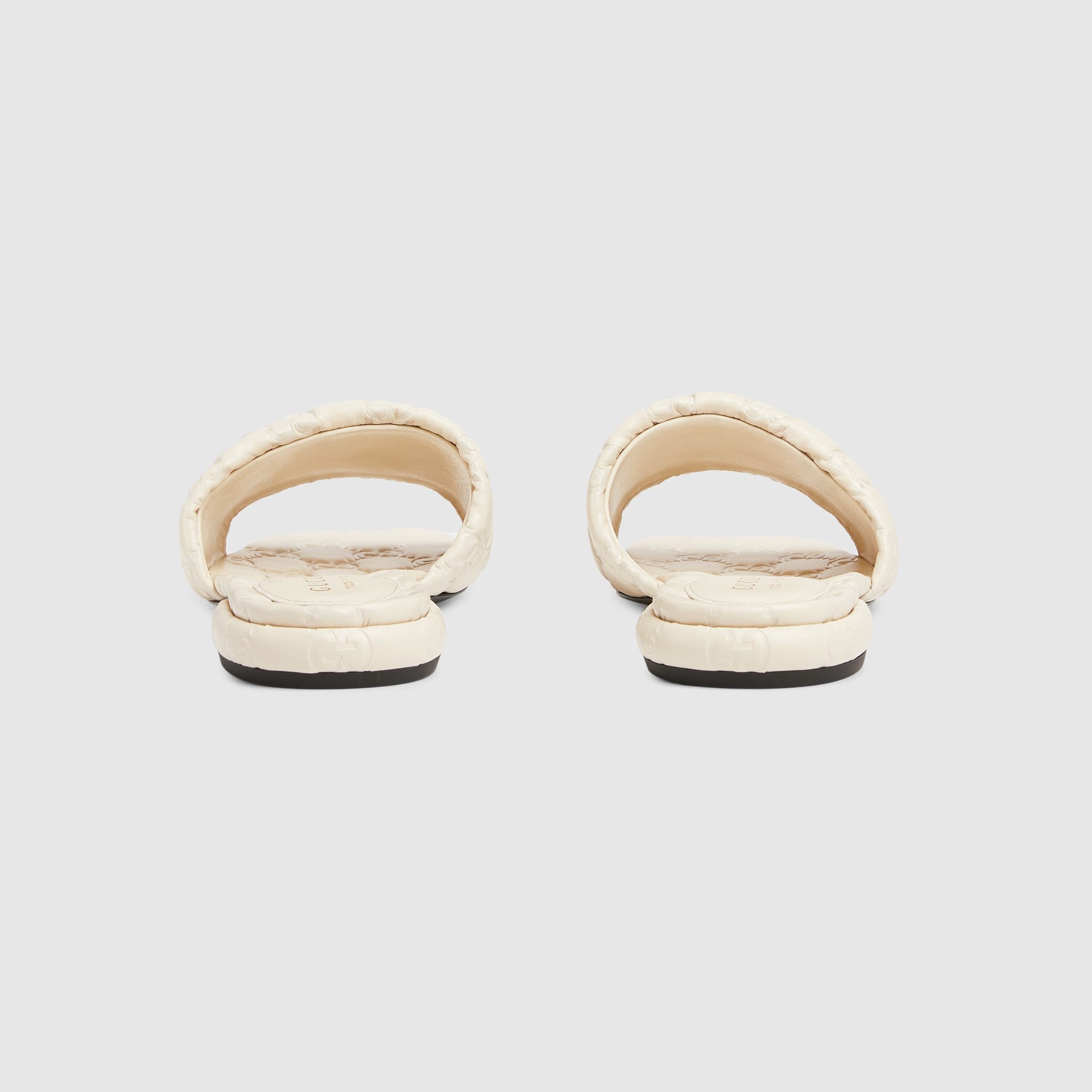 Gucci oc11z1025 Slide Sandals With Double G in Ivory Size US 5.5 / IT 35.5 - 4 Thumbnail