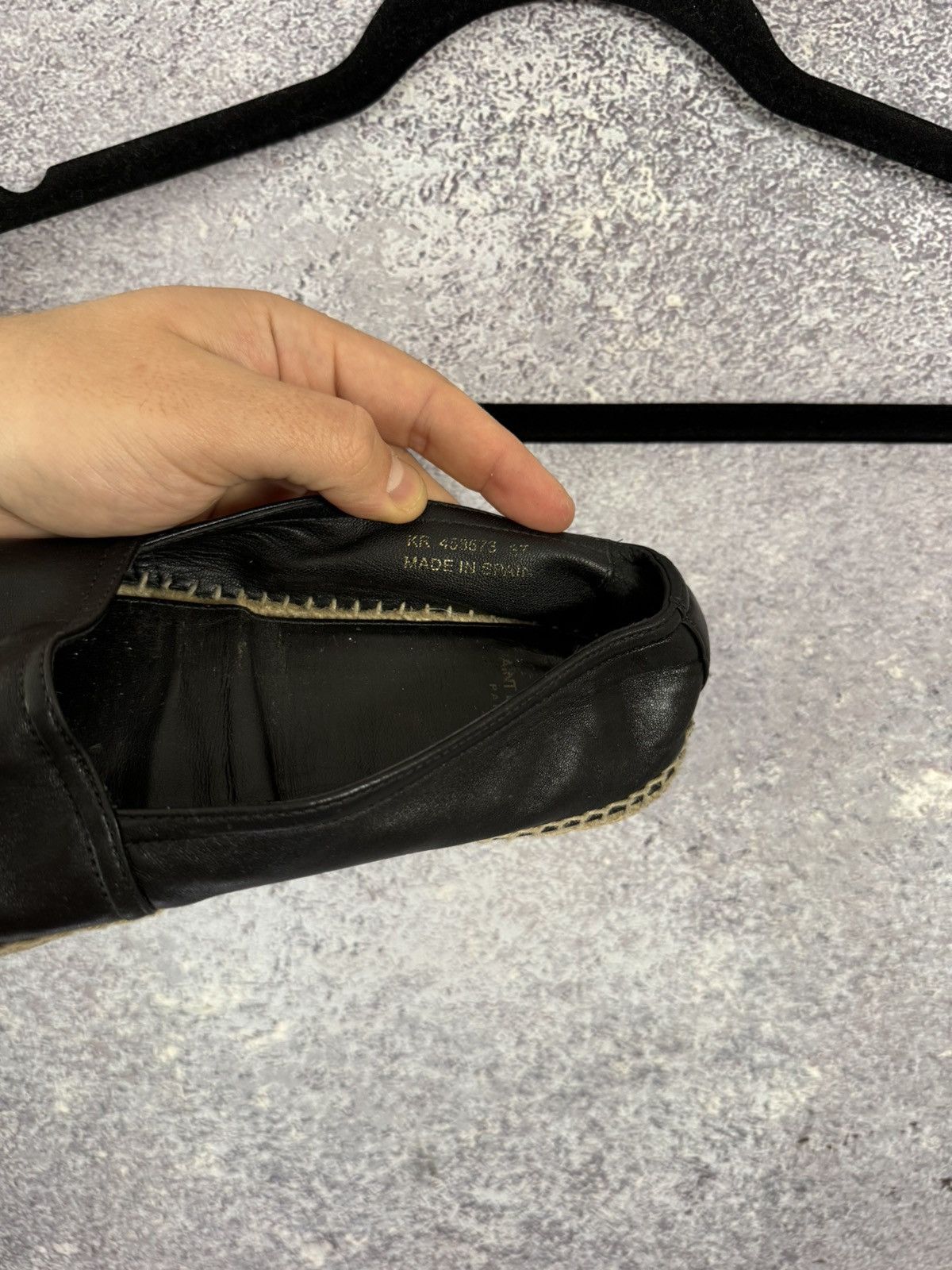 Saint Laurent Paris × Yves Saint Laurent YSL Black Monogram Espadrille 37 size women’s Size US 7 / IT 37 - 23 Thumbnail