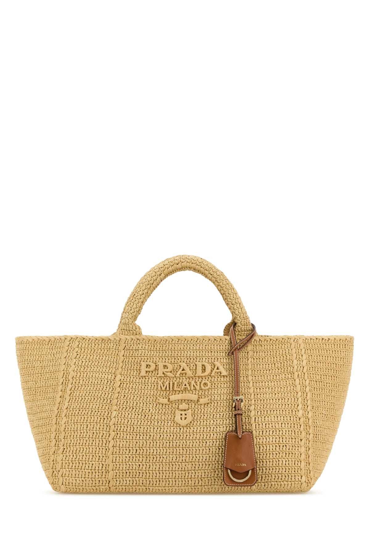 Prada Raffia Shopping Bag Size ONE SIZE - 1 Thumbnail