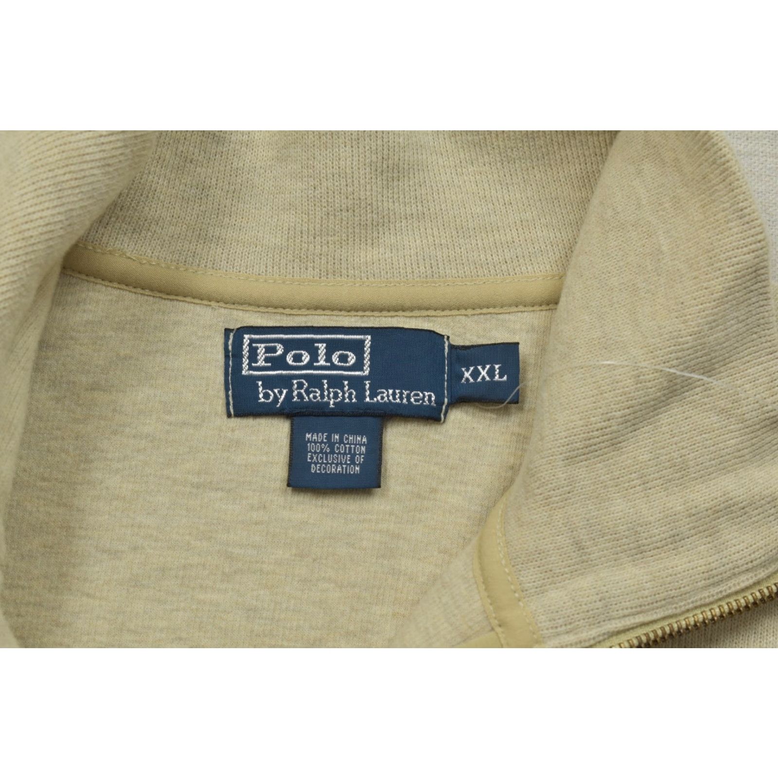 Polo Ralph Lauren Polo Ralph Lauren Sweater Men XXL Beige 1/4 Zip Pullover Cotton Knit NEW Size US XXL / EU 58 / 5 - 7 Thumbnail