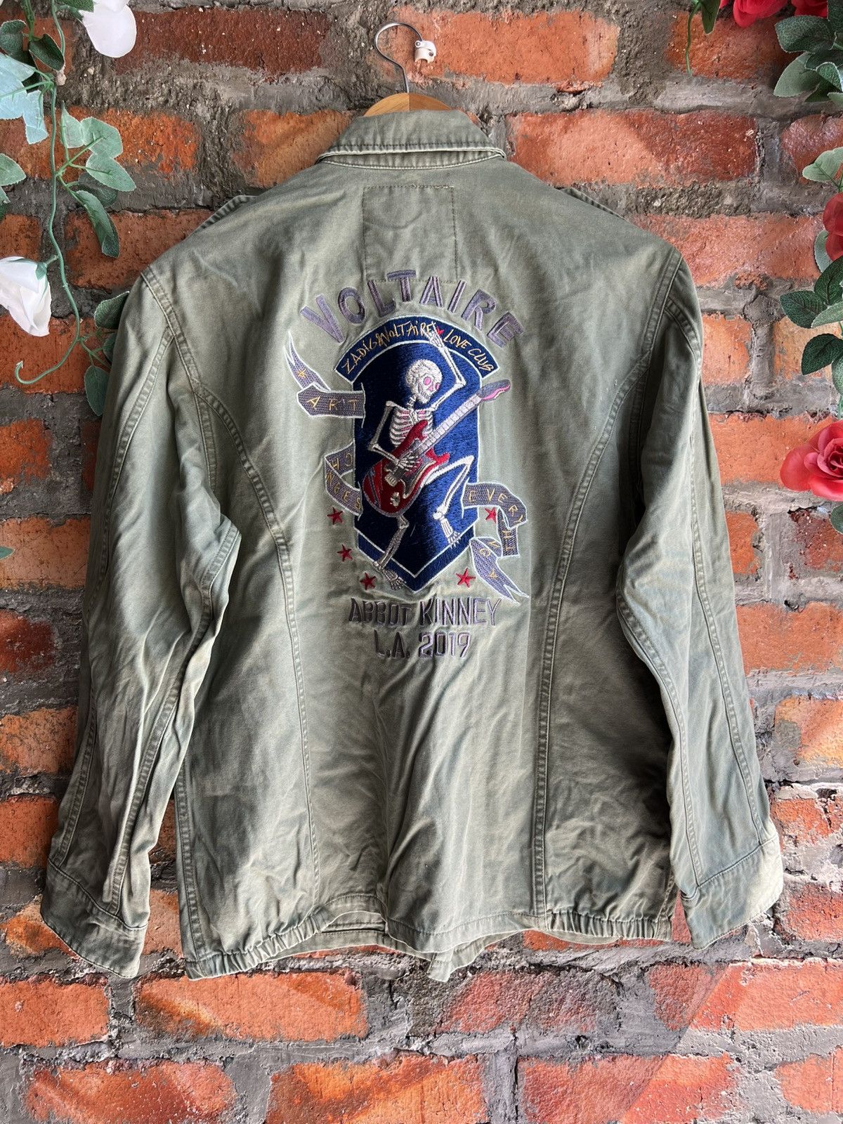 ZADIG&VOLTAIRE ミリタリージャケット Zadig & Voltaire Virginia Grunge Military Jacket Size Size