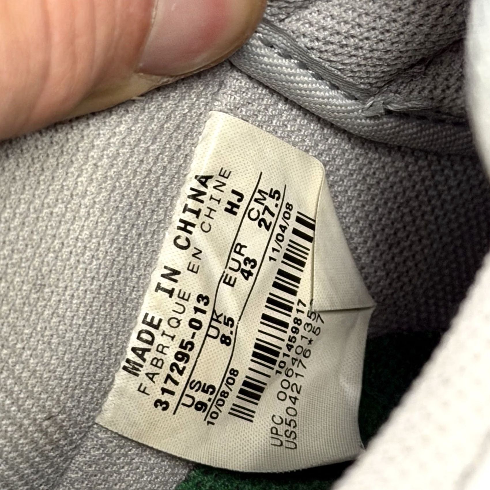 Nike VINTAGE Nike Air Force 1 Mens 9.5 Low Green White Gray 317295-013 Sneaker Mens Size US 9 / EU 42 - 3 Thumbnail