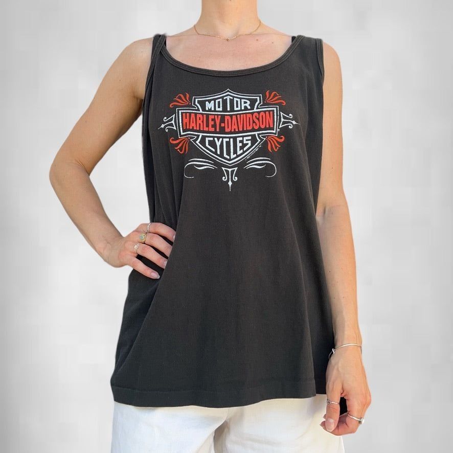 Harley Davidson × Vintage Vintage 1992 Harley Davidson Tank Top Size US L / EU 52-54 / 3 - 1 Thumbnail