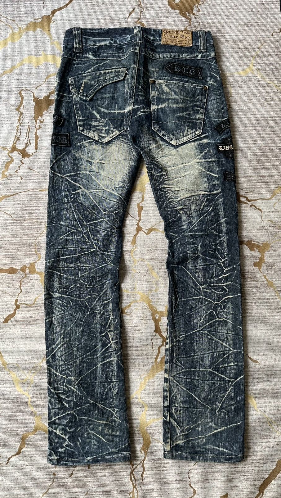 Japanese Brand Tommorow Claw Marks Patches Design Denim Size US 32 / EU 48 - 3 Thumbnail