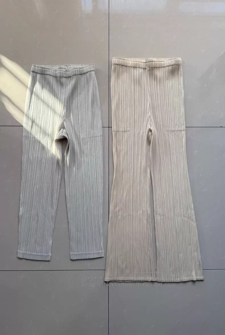 Issey Miyake Issey Miyake size:1 Pencil straight-leg pants Size 22" - 1 Thumbnail