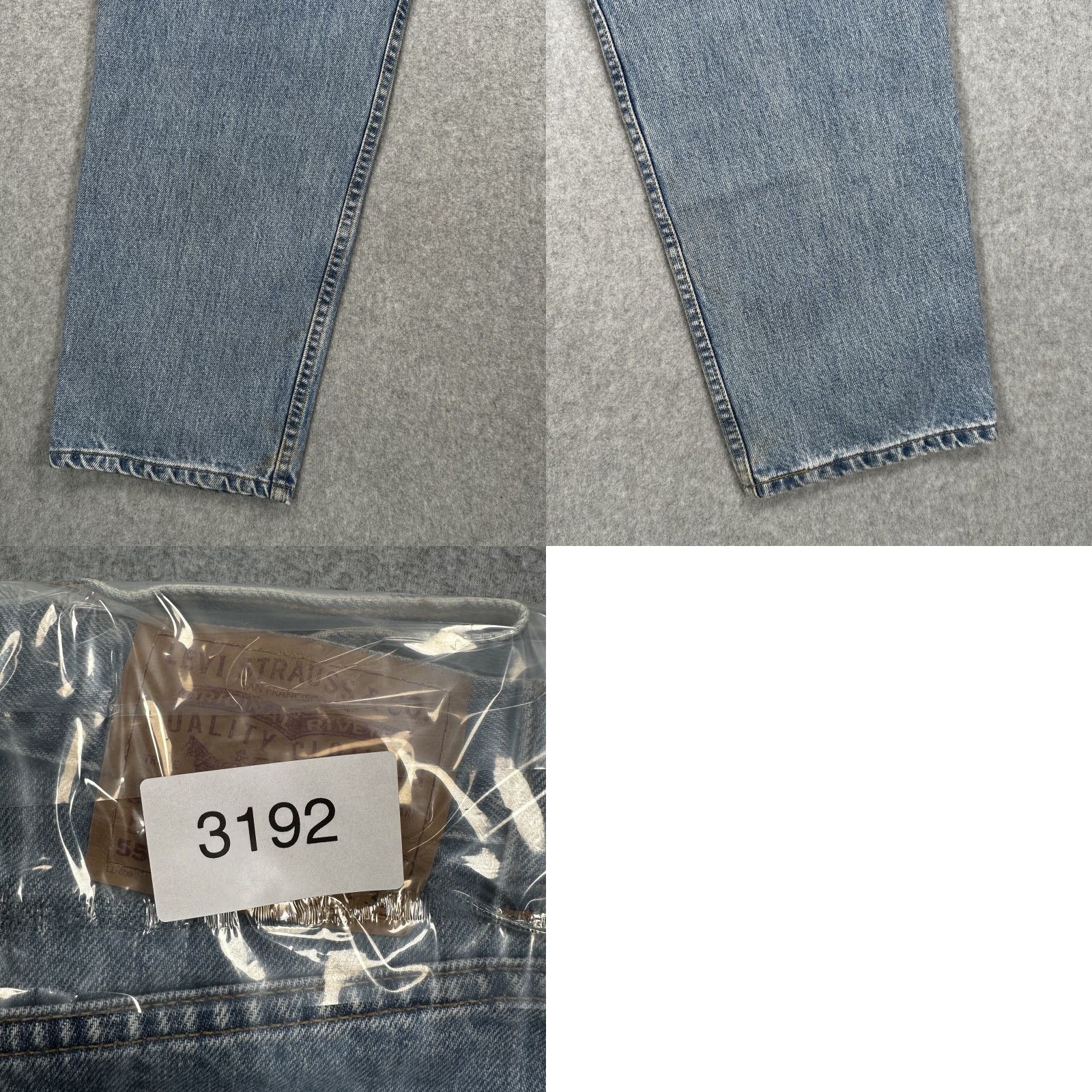 Levi's VINTAGE Levi's 550 Jeans Mens 33x30 Blue Relaxed Fit Tapered Leg Denim Zip Fly Size US 33 - 10 Thumbnail