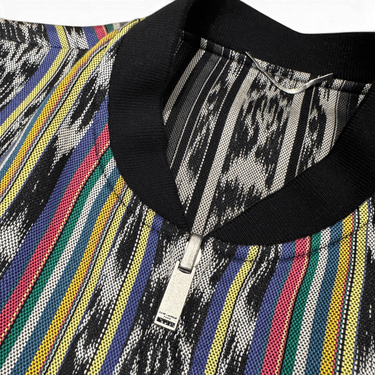 Saint Laurent Paris SS18 Reversible Ikat Teddy Jacket Size US L / EU 52-54 / 3 - 5 Thumbnail