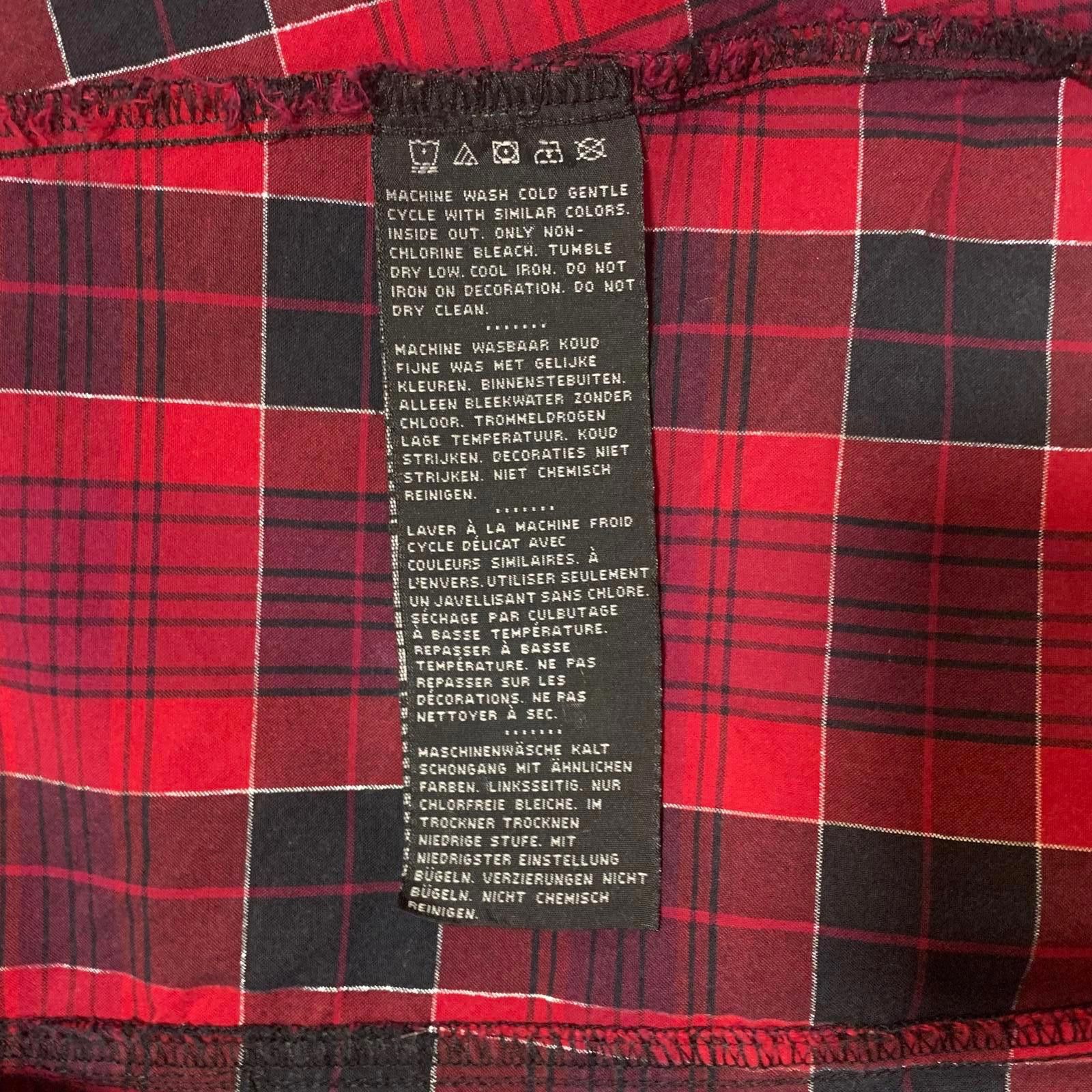 Harley Davidson Harley Davidson Red Plaid Flannel Shirt Corset Back L Size US L / EU 52-54 / 3 - 9 Thumbnail
