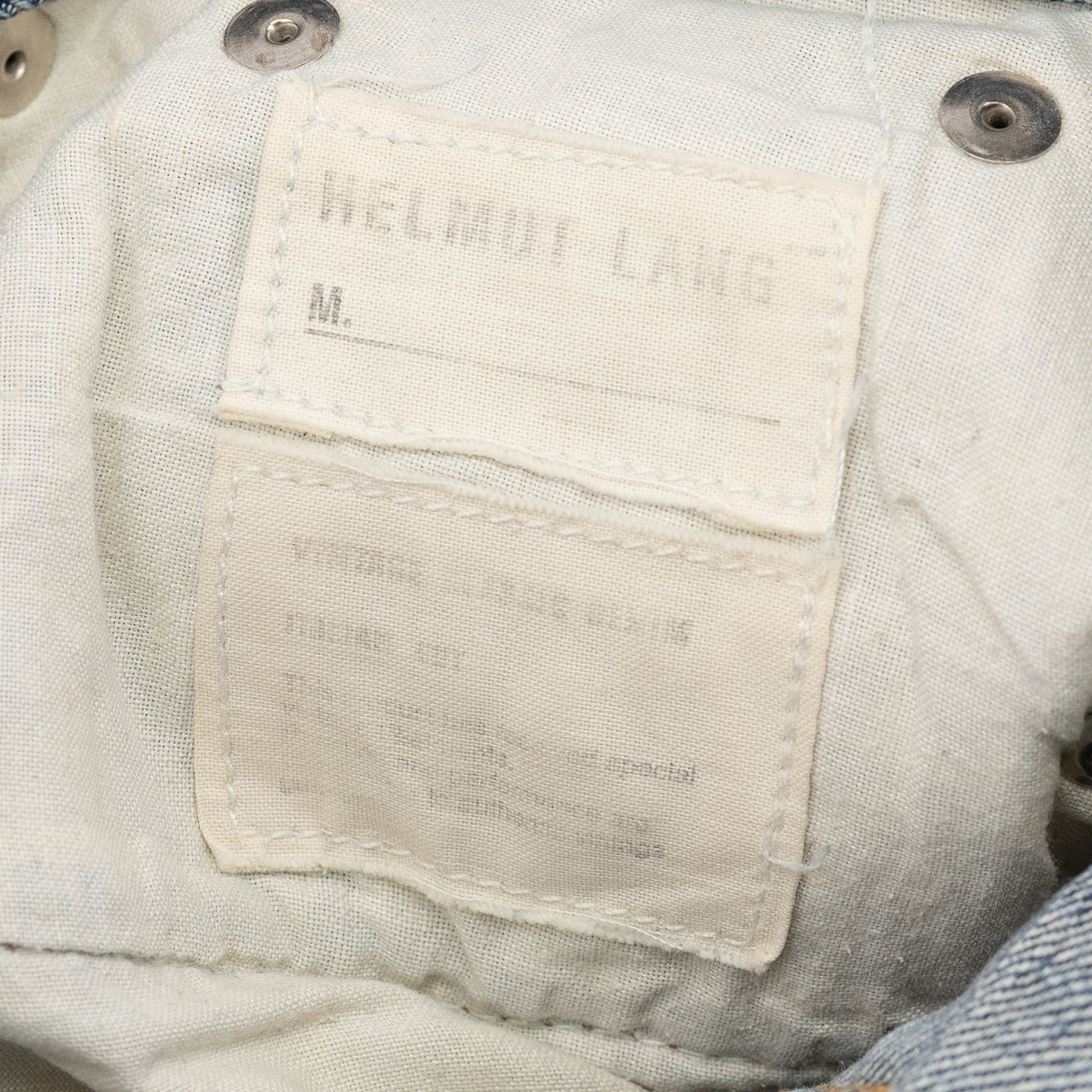 Helmut Lang Vintage Unhemmed Italian Cut Washed Denim Size US 28 / EU 44 - 7 Thumbnail
