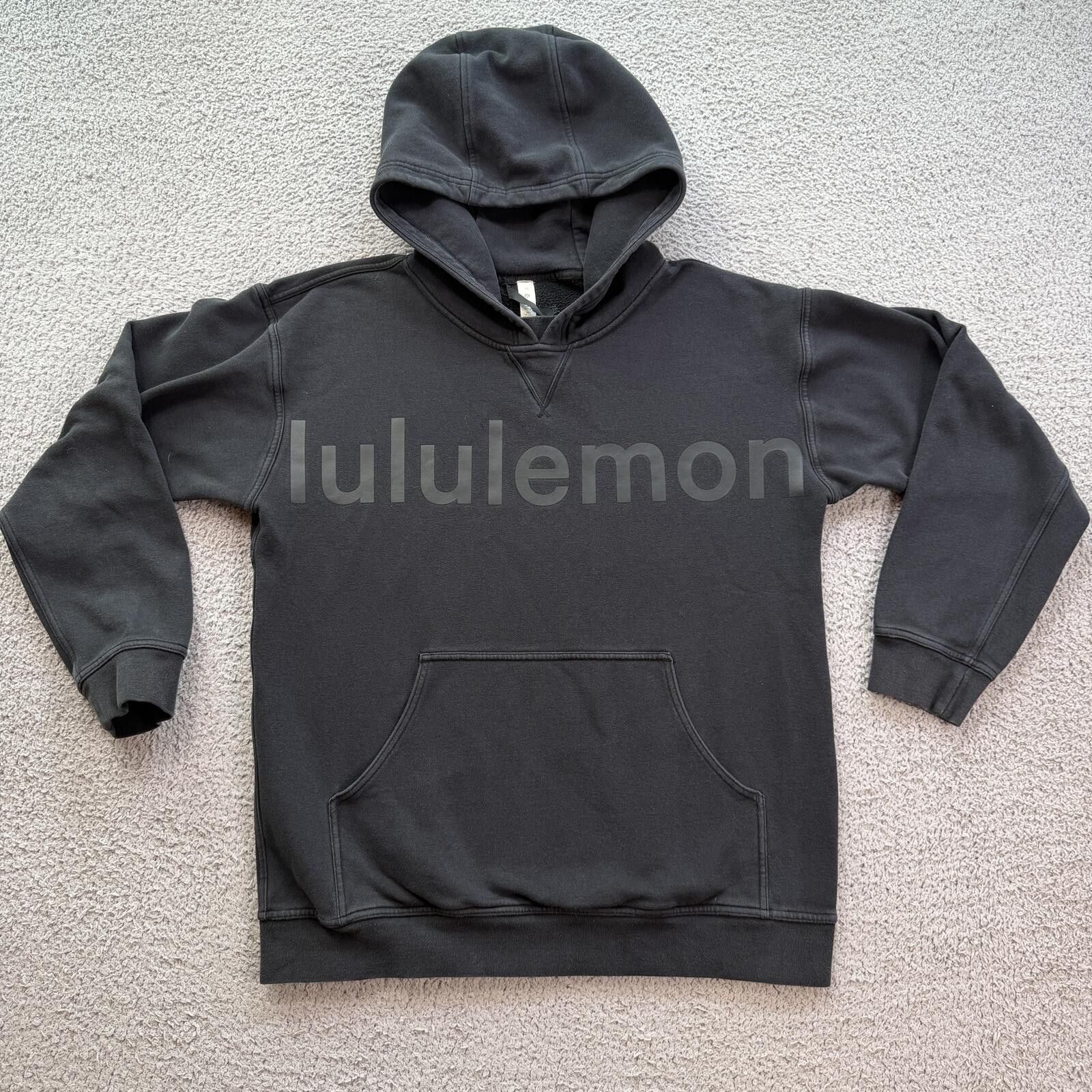 Lululemon Lululemon Black Pullover Hoodie 10 Womens Athleisure Logo Size M / US 6-8 / IT 42-44 - 1 Thumbnail