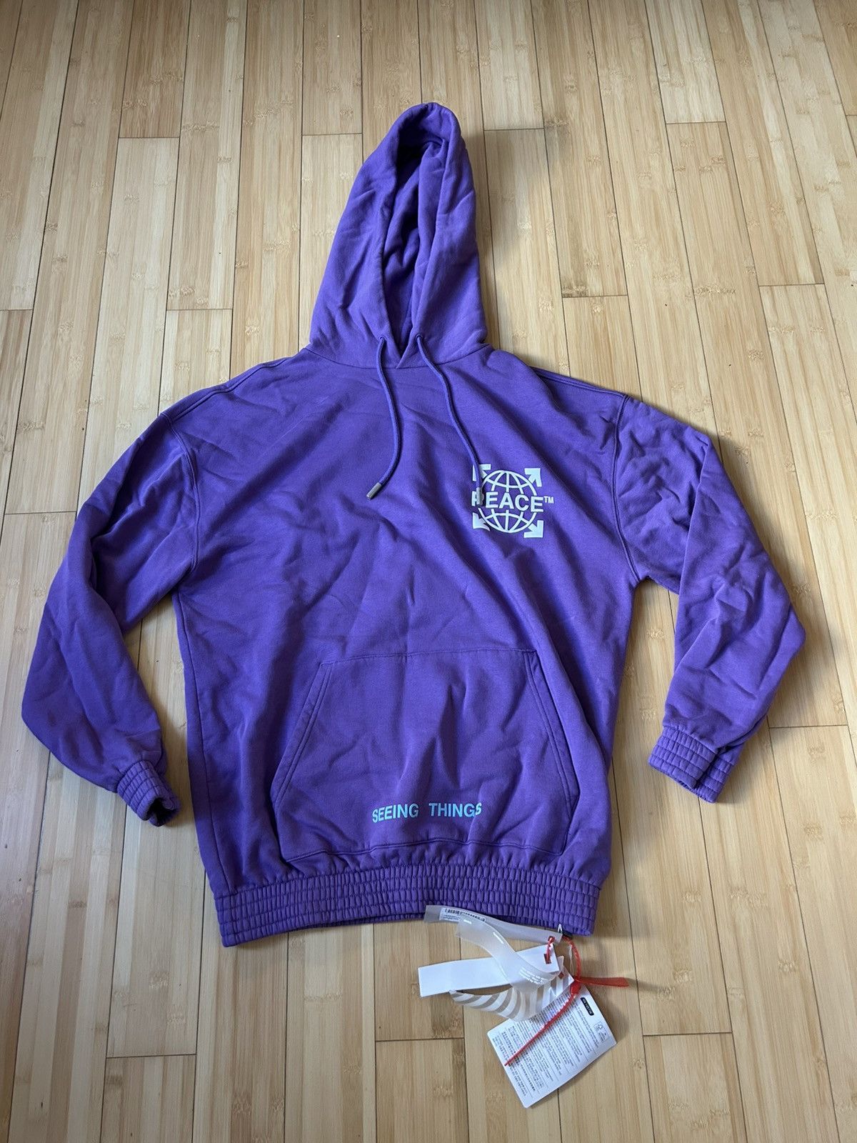 Off-White Off-White Peace ☮️ hoodie M new Size US M / EU 48-50 / 2 - 2 Thumbnail