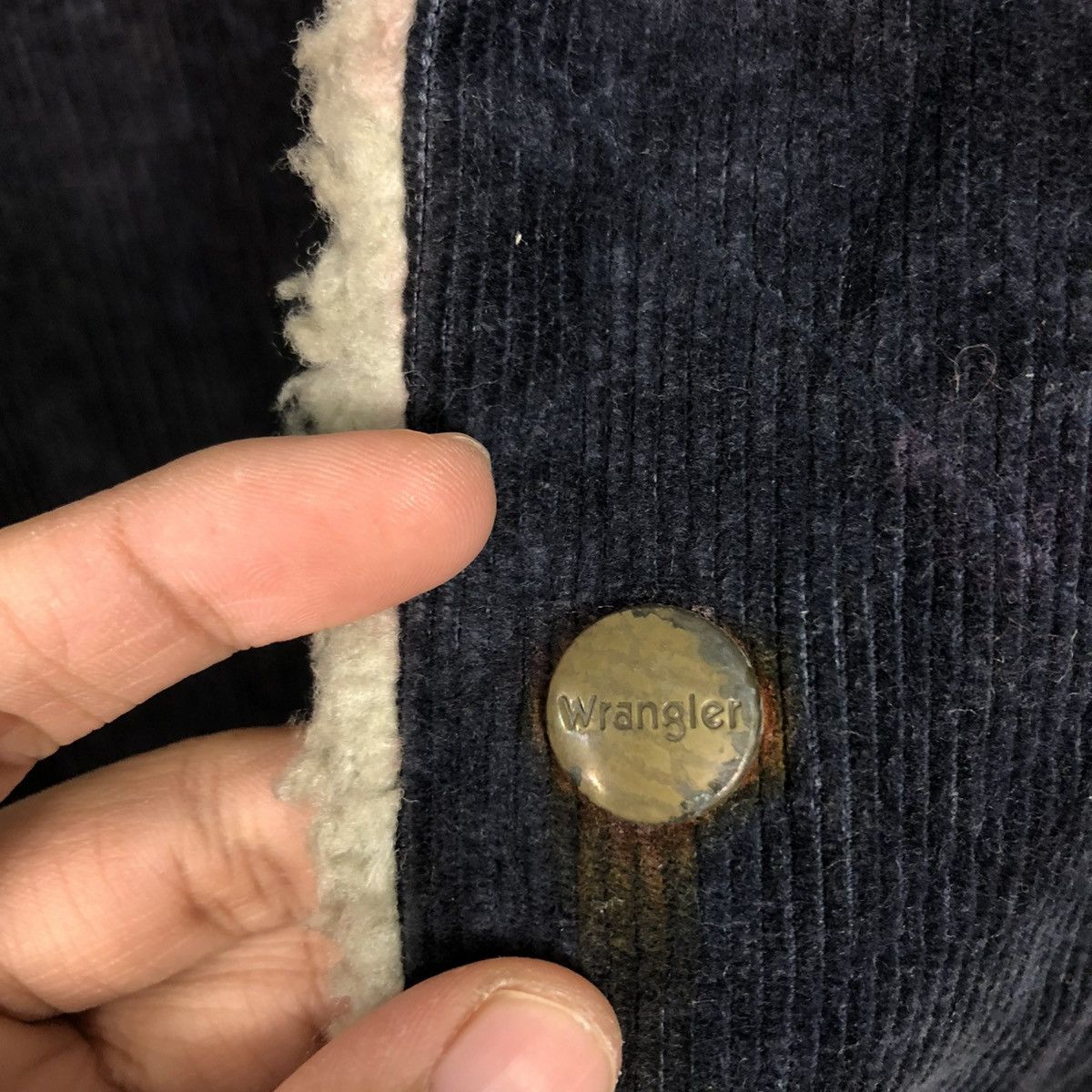 Wrangler 🔥VINTAGE CHORE CORDUROY JACKET WRANGLER BLANKET SHERPA Size US L / EU 52-54 / 3 - 18 Thumbnail