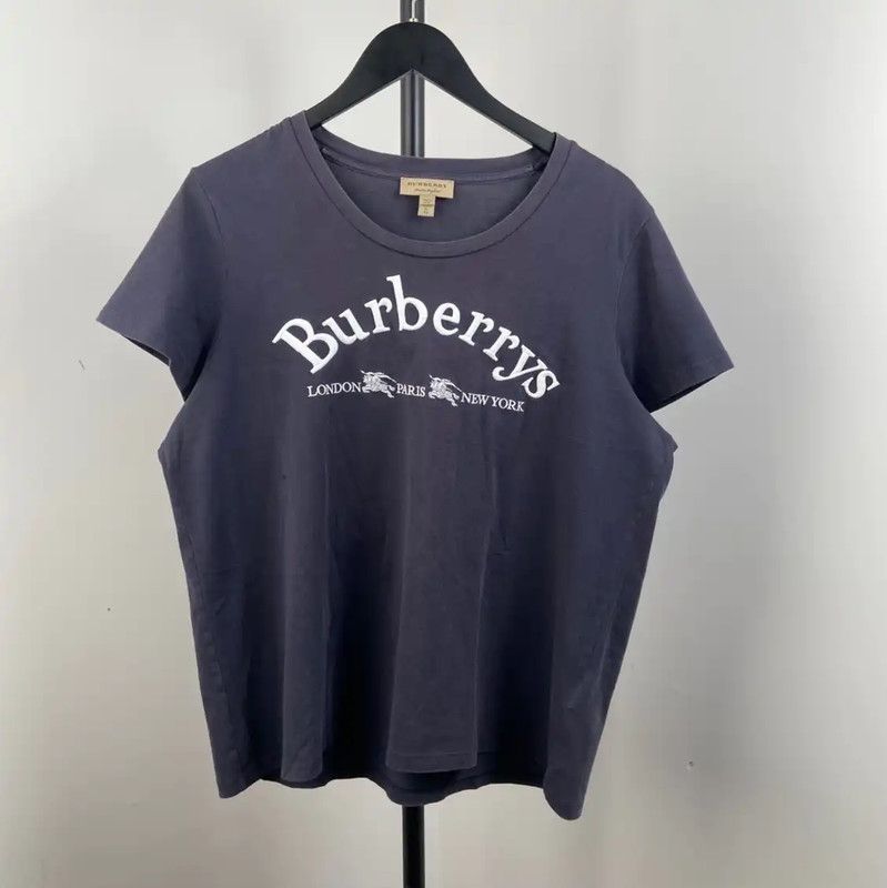Burberry Burberry Navy Cotton Short Sleeve T-Shirt Size XL / US 12-14 / IT 48-50 - 1 Thumbnail