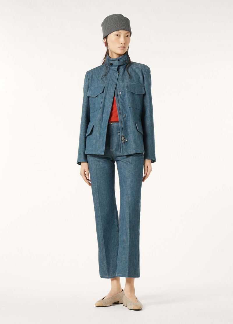 Loro Piana o1srvl11e0526 FAP2842 Traveler Mini Field Jacket in Blue Size S / US 4 / IT 40 - 2 Thumbnail