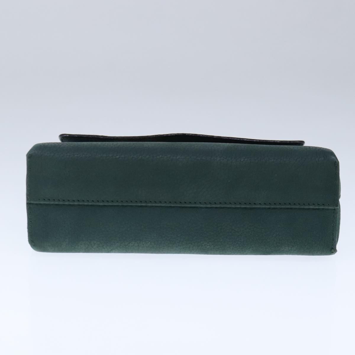 Celine CELINE Hand Bag Leather Green Gold Size ONE SIZE - 9 Thumbnail