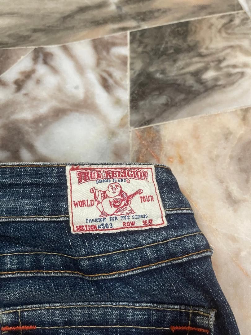 Tornado Mart Vintage True Religion Flare Denim Jeans Size 28" / US 6 / IT 42 - 16 Thumbnail