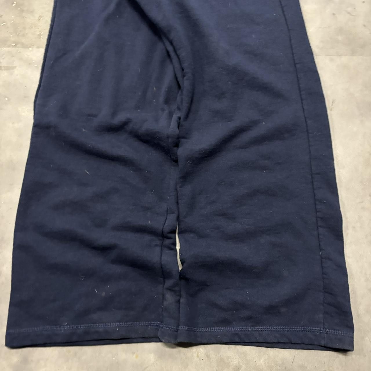 Japanese Brand × Vintage Crazy Vintage Y2K/2000s Navy Blue Streetwear Skater Essential Sweatpants! Size US 32 / EU 48 - 5 Thumbnail