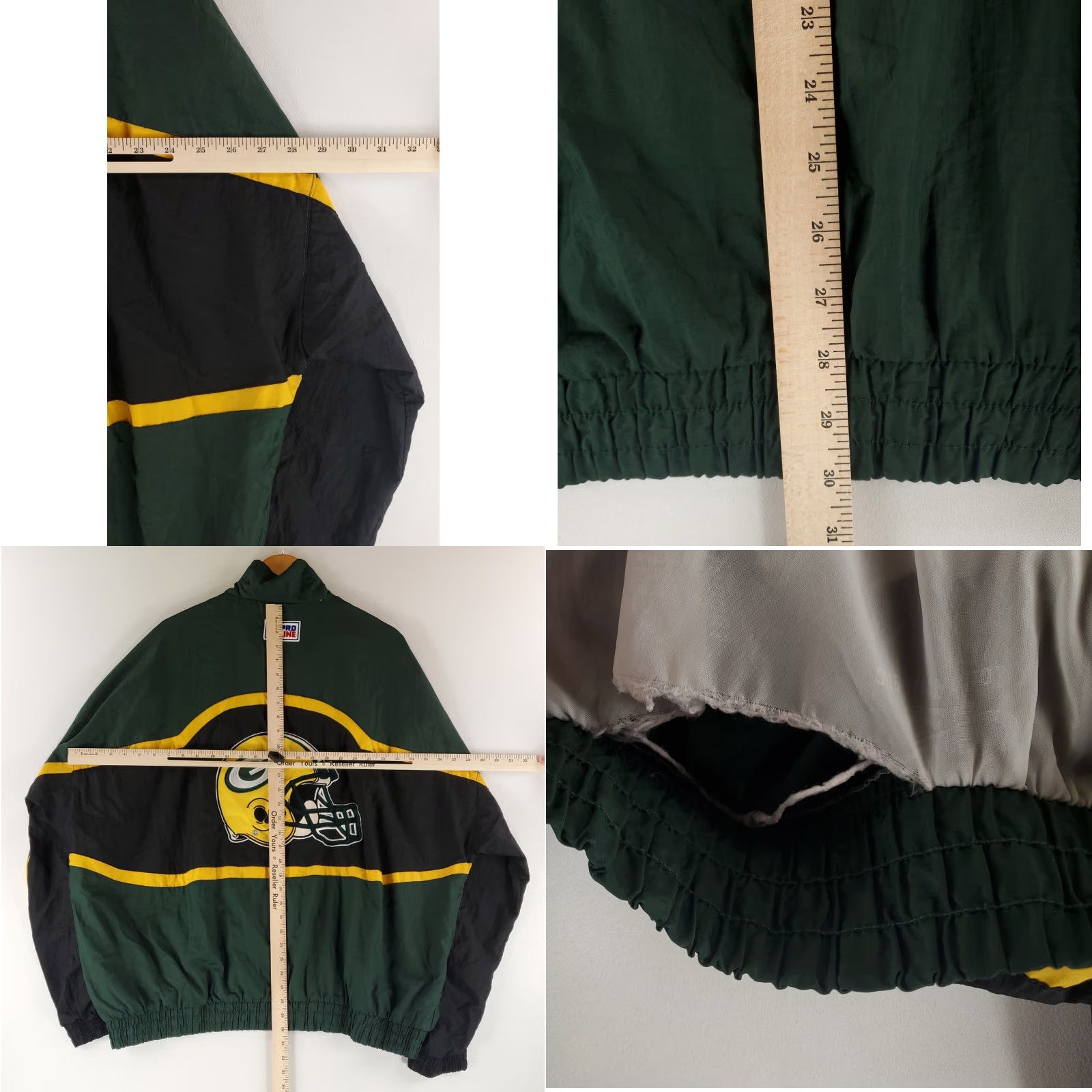 Logo Athletic VINTAGE Logo Athletic Windbreaker Jacket Green Bay Packers VTG 90s Full Zip Mens 3XL Green Size US XXL / EU 58 / 5 - 9 Thumbnail