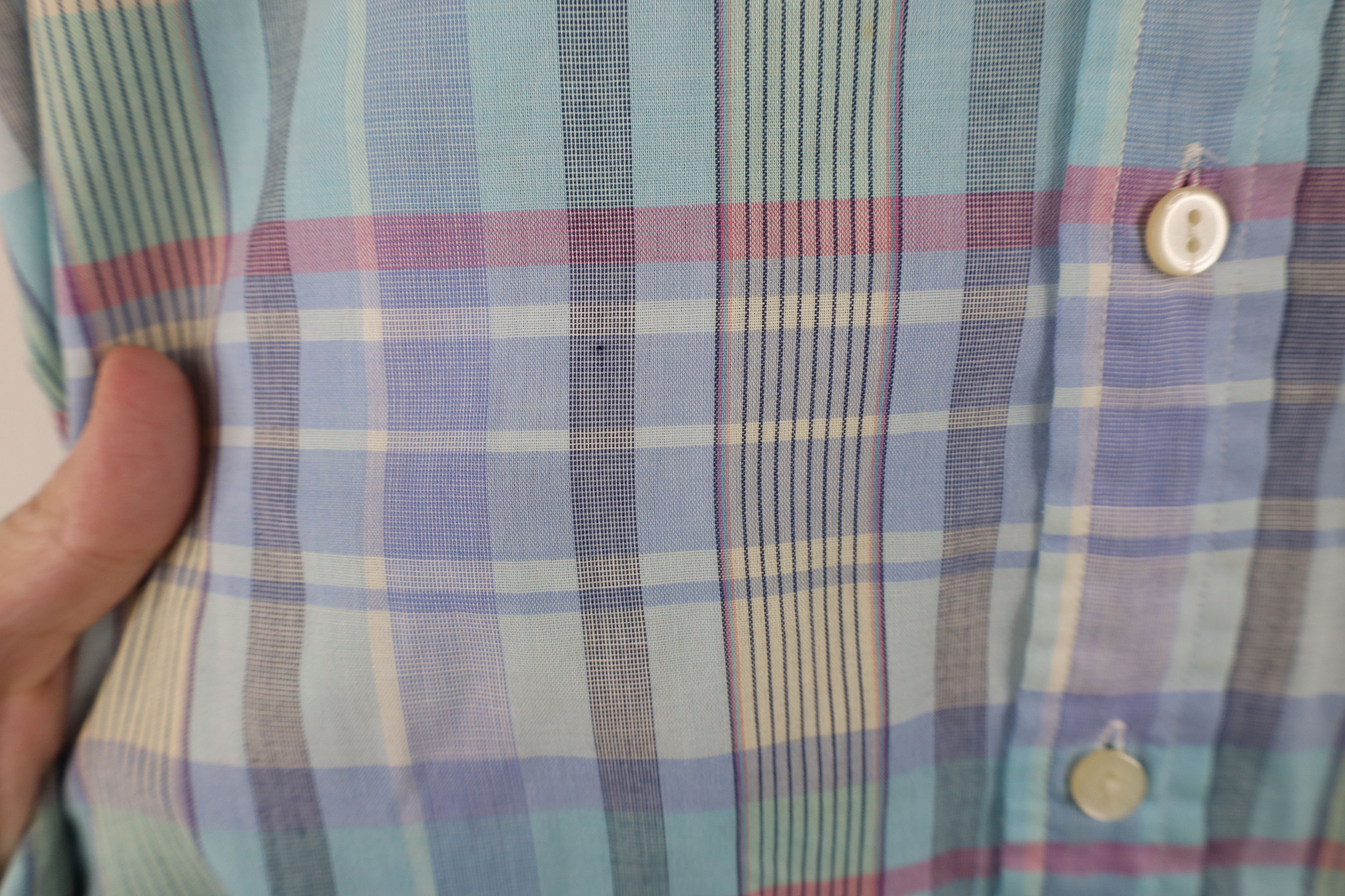 Vintage Vintage 90s Streetwear Plaid Collared Button Down Shirt Size US M / EU 48-50 / 2 - 6 Thumbnail