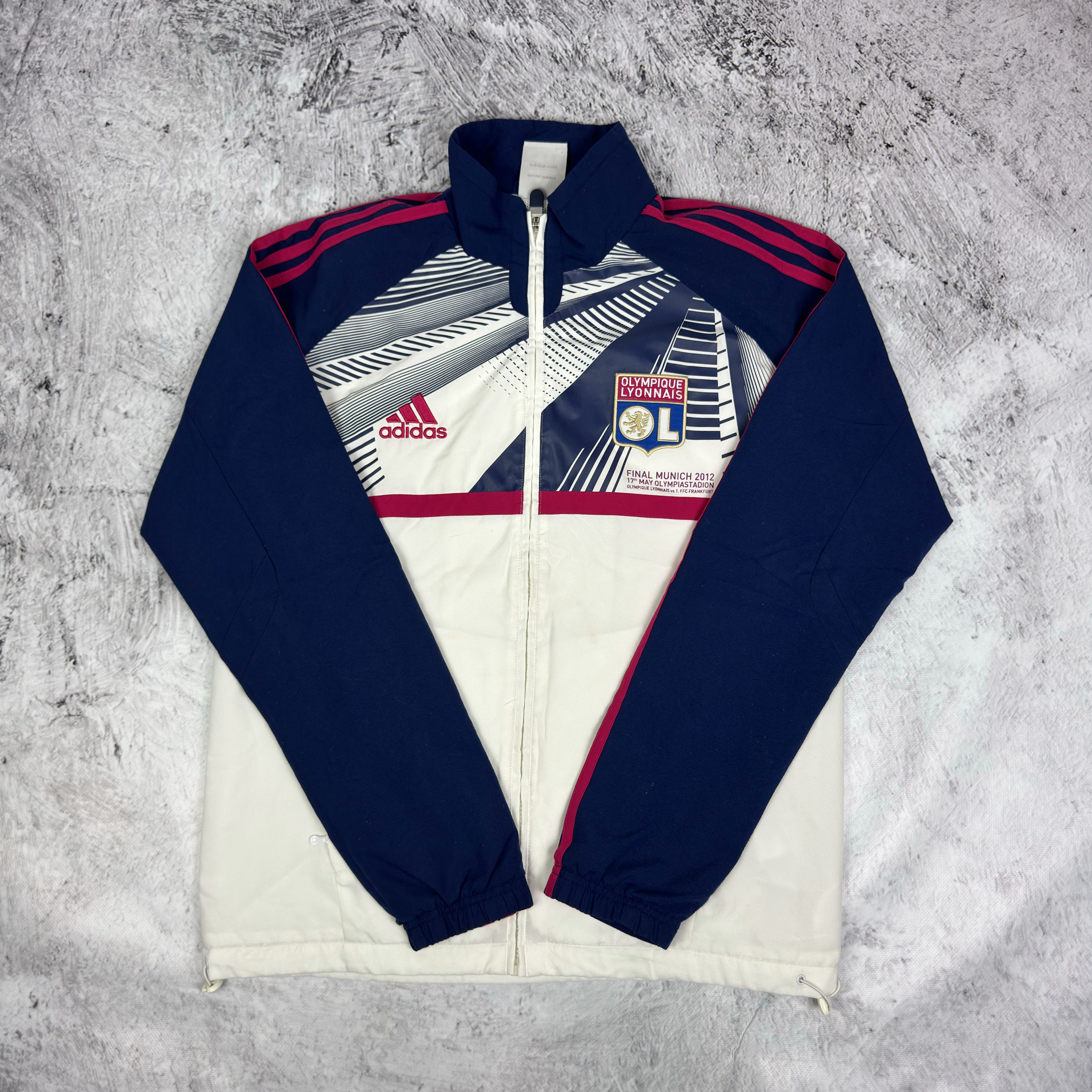 Adidas Olympique Lyonnais Player Issue Final munich 2012 Jacket Size US S / EU 44-46 / 1 - 2 Thumbnail
