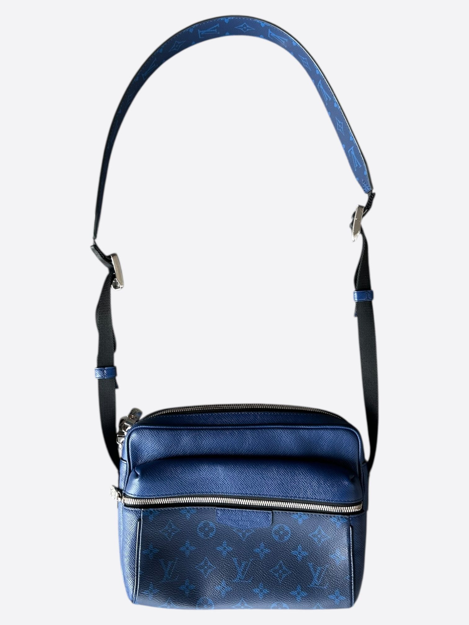 Louis Vuitton Blue Taigarama Monogram Outdoor Messenger Bag, Men's
