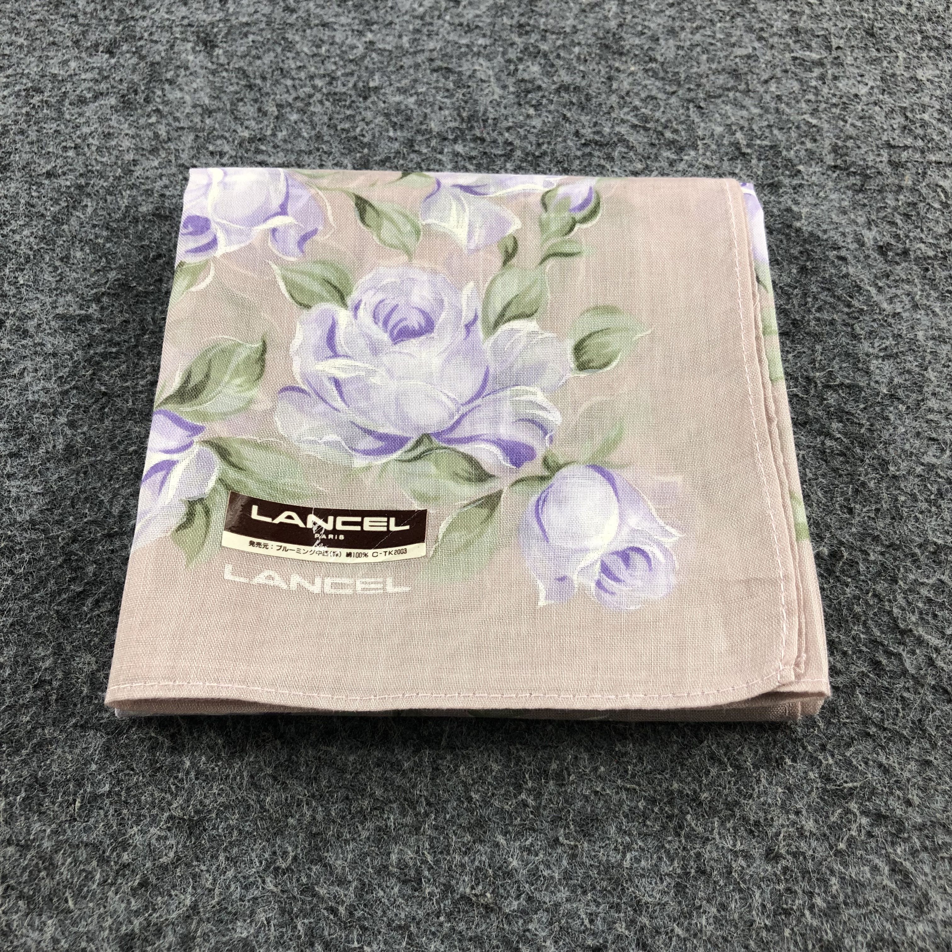 Lancel Lancel Floral Handkerchief Neckerchief Bandana H1317 Size ONE SIZE - 5 Thumbnail