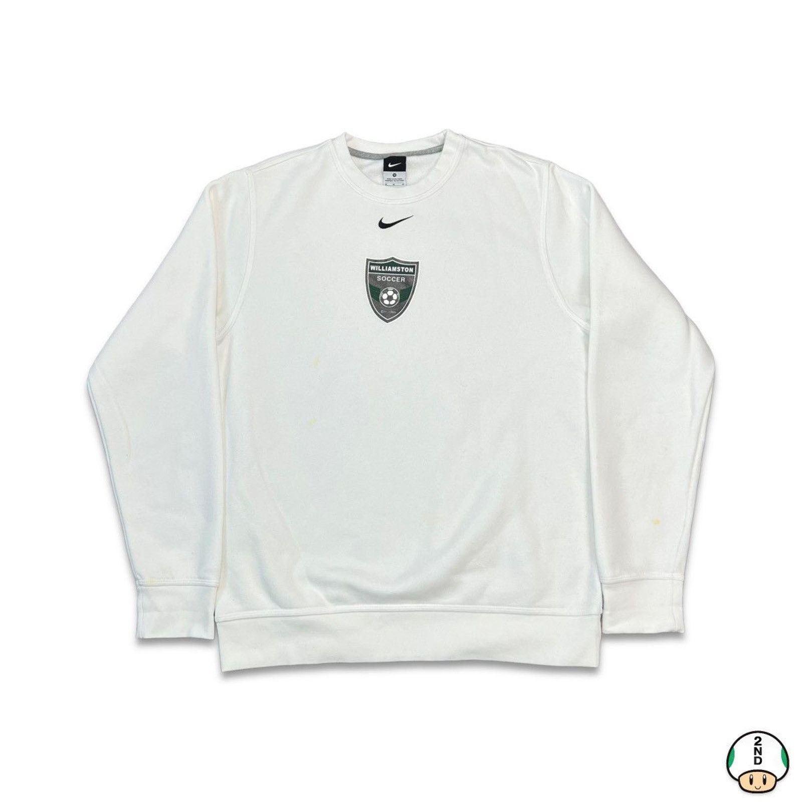 Nike × Vintage Nike Sportswear Sweatshirt Center Swoosh Soccer Pullover Size US M / EU 48-50 / 2 - 1 Thumbnail
