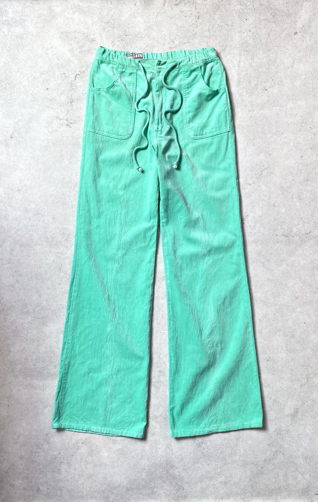 Fruit Of The Loom Vintage 60s Fruit of the loom x Edwin Suede Flared Pants Size US 29 - 3 Thumbnail