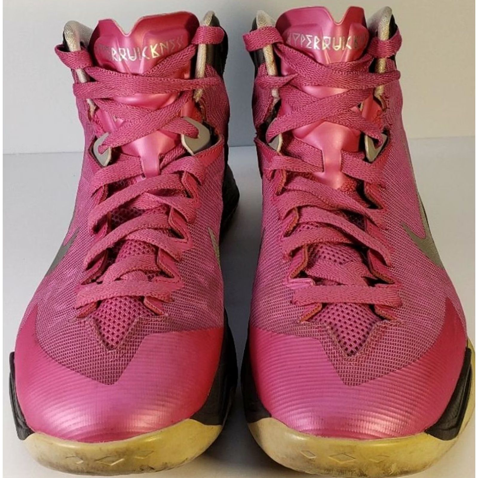 Nike Nike Zoom Hyperquickness Women's US 9.5M Pink Breast Cancer Ribbon 603514600 Shoes Size US 10 / IT 40 - 3 Thumbnail