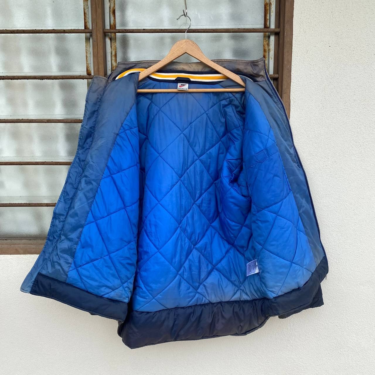 Vintage VINTAGE 90S NIKE COACH INSULATED JACKET FADED BLUE Size US L / EU 52-54 / 3 - 4 Thumbnail